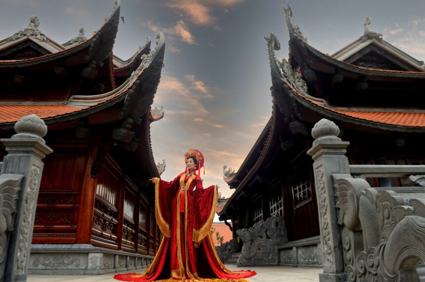 NSND Trịnh Kim Chi với tà áo dài 16 doanhnhantieubieucomvn Chuyên Trang tập chí doanh nhân